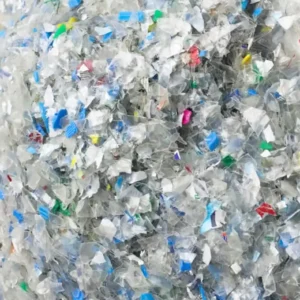 PET Flakes with Cap and Label